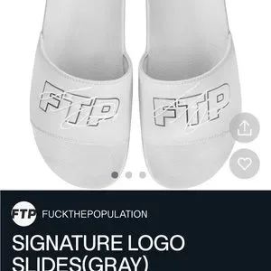 FTP white slides size 9. Brand new should be getting in mail Monday White - Double Strap Slides – Lightfeet USA main image 3